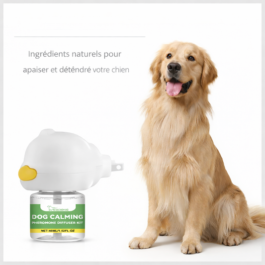 Diffuseur Apaisant pour Chien Anti-Stress – Solution Calmante pour Chiens Anxieux à la Maison